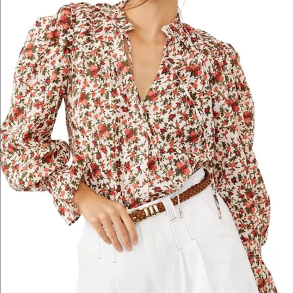Free People Meant To Be Floral Blouse